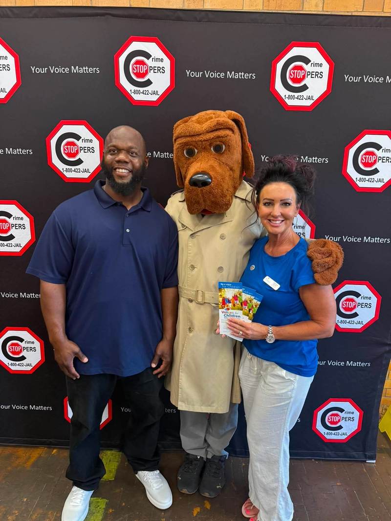 Leon supporting a community safety event