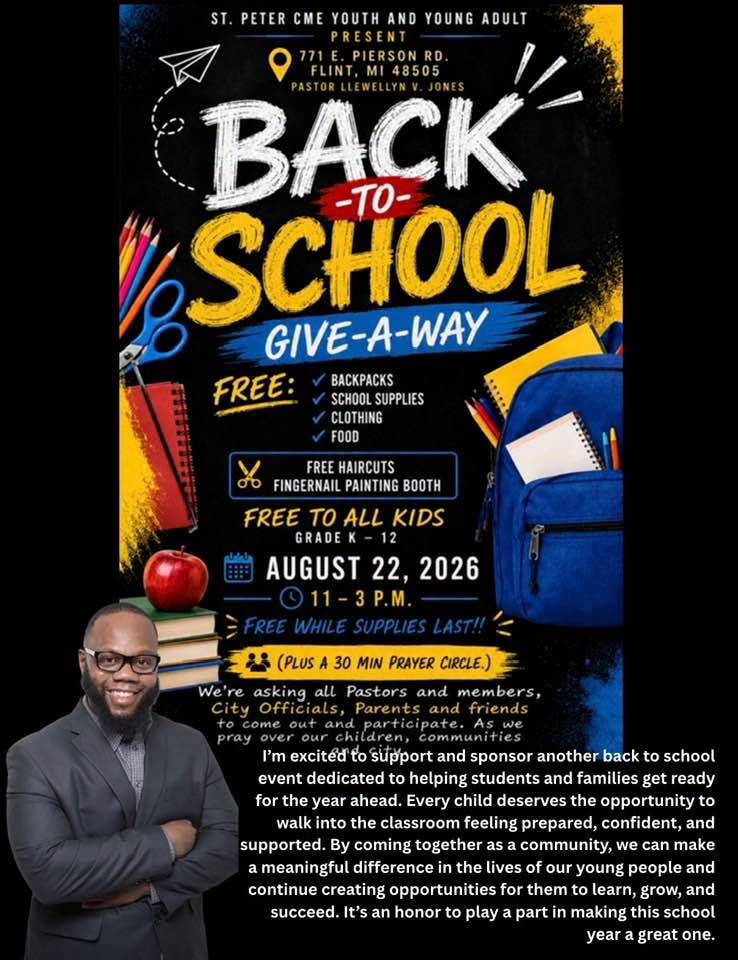 Back-to-School Give-A-Way at St. Peter CME