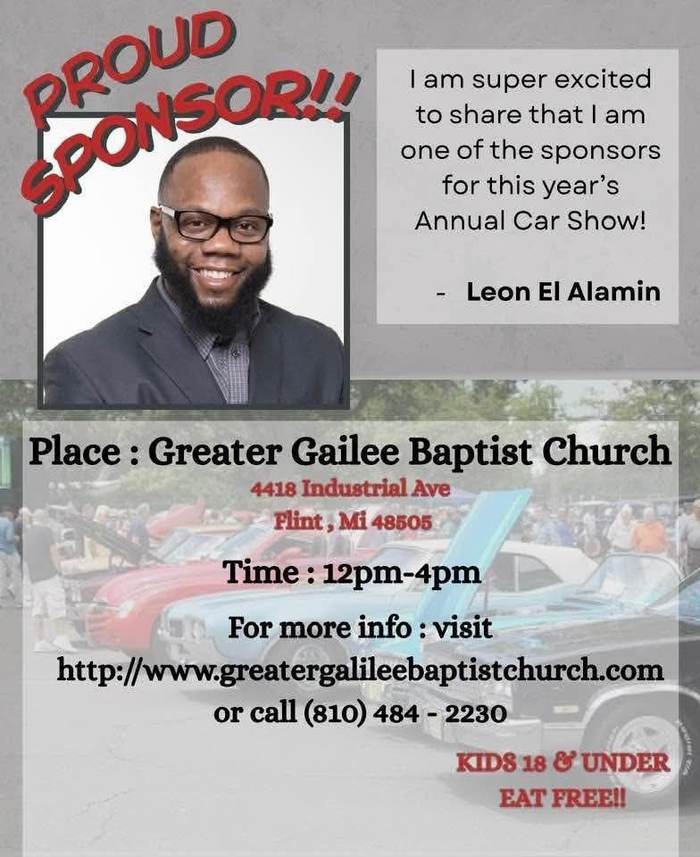 Annual Car Show sponsor flyer
